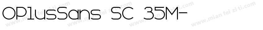 OPlusSans SC 35M字体转换